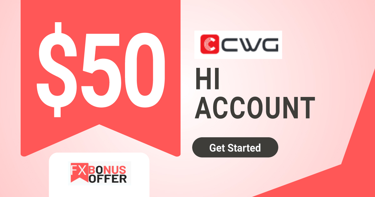 CWG MARKETS $50 Hi Account Forex No Deposit Bonus