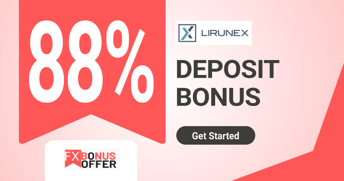 Lirunex 88% Forex Deposit Bonus (Up to $15000)
