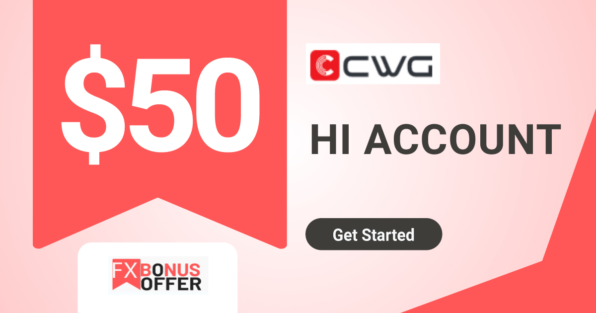 $50 Forex No Deposit Bonus CWG Markets
