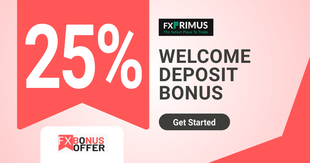Get FXPrimus 25% Welcome Bonus