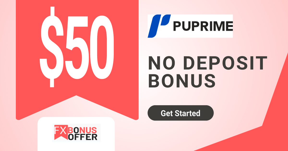 PU Prime 50 USD Forex No Deposit Trading Bonus